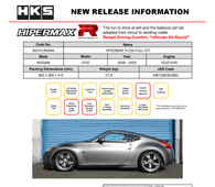 NISSAN 370Z 09-20 - HKS HIPERMAX R COILOVER