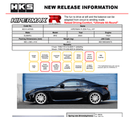 SUBARU BRZ 2022+ - HKS HIPERMAX R COILOVER