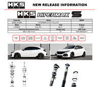 HONDA CIVIC HATCHBACK(FK7) 17-21 - HKS HIPERMAX S SERIES