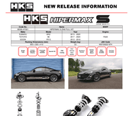 SCION FRS 12-16/TOYOTA GT86 17-21/SUBARU BRZ 13-21 - HKS HIPERMAX S SERIES