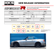 HONDA S2000(AP1/AP2) 00-09 - HKS HIPERMAX R COILOVER