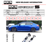 SUBARU WRX/STI 15-21 - HKS HIPERMAX S SERIES