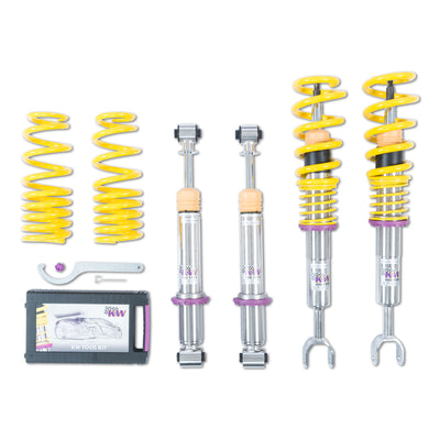 AUDI A4/S4 (8D/B5 B5S) SEDAN/AVANT 96-01; QUATTRO INCL. S4 - KW SUSPENSION V1 COILOVER KIT